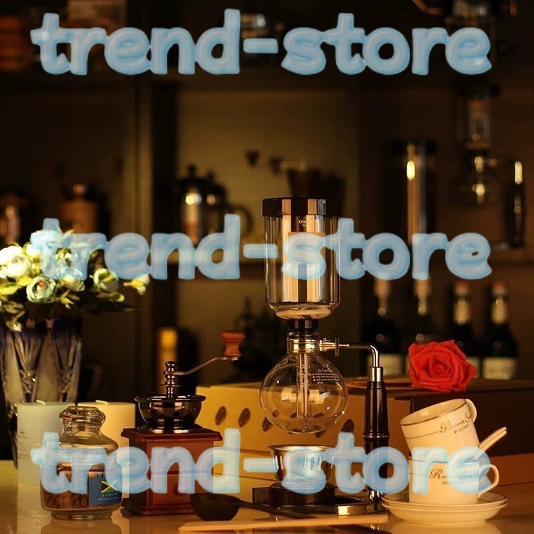 人気商品サイフォンサイフォンコーヒーメーカーセットコーヒーサイフォンテクニアヴィンテージコーヒーグラインダーサイフォンポットセット拍卖