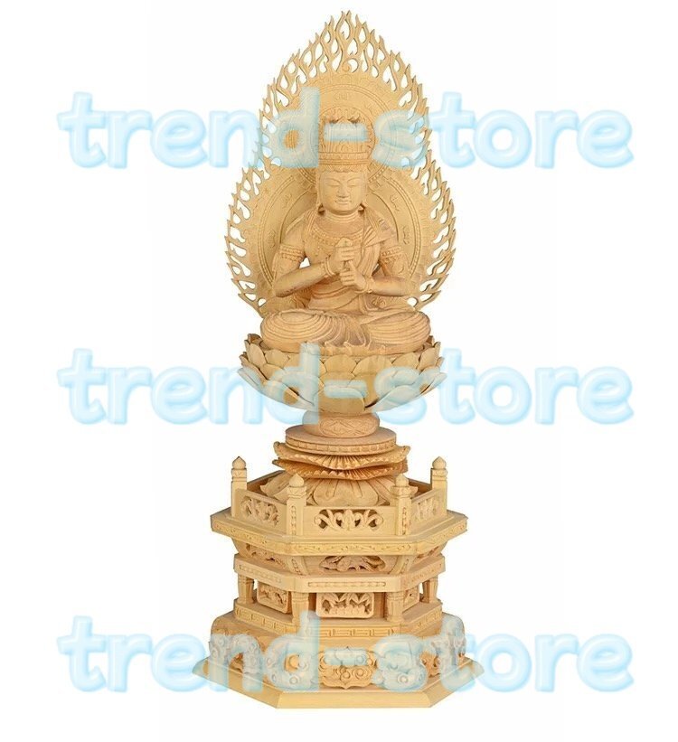 ♪即决 仏像 大日如来 大日如来坐像 大日如来像 大日如来座像 極上彫 仏教工芸品 一刀彫 木彫仏像 細密彫刻 美術品拍卖