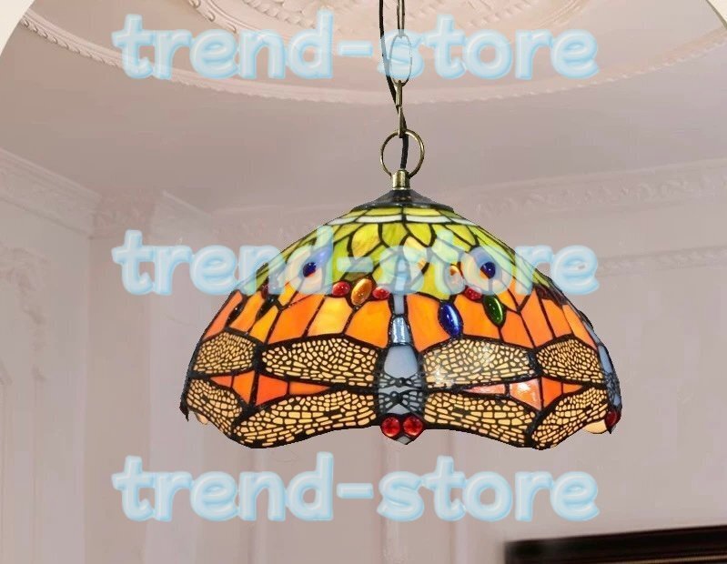 ステンドランプ ステンドグラス 花柄 ティファニー 照明 ペンダントライト ベッドルーム用 通路用ランプ 室内装飾拍卖