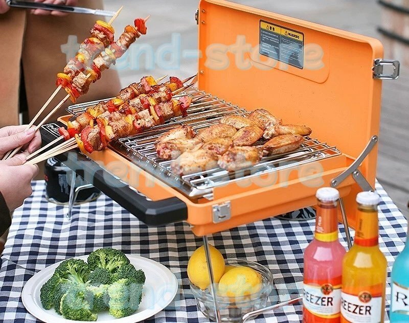 バーベキューグリル ガスグリル アウトドア バルコニー 屋外 家庭用 ポータブル型 BBQ 一式セット拍卖