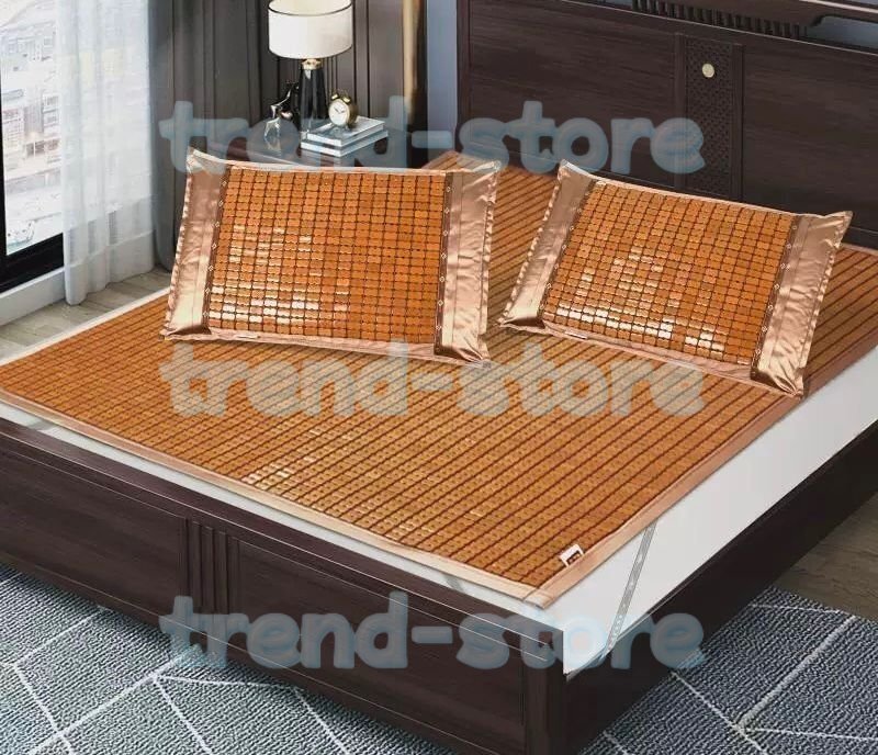 夏用 冷感シーツ竹から出来た敷パッド 冷却 スリーピングパッド 竹マット ソファカバー 涼しい 座ぶとん 涼感シーツ 敷き物 120x190cm拍卖