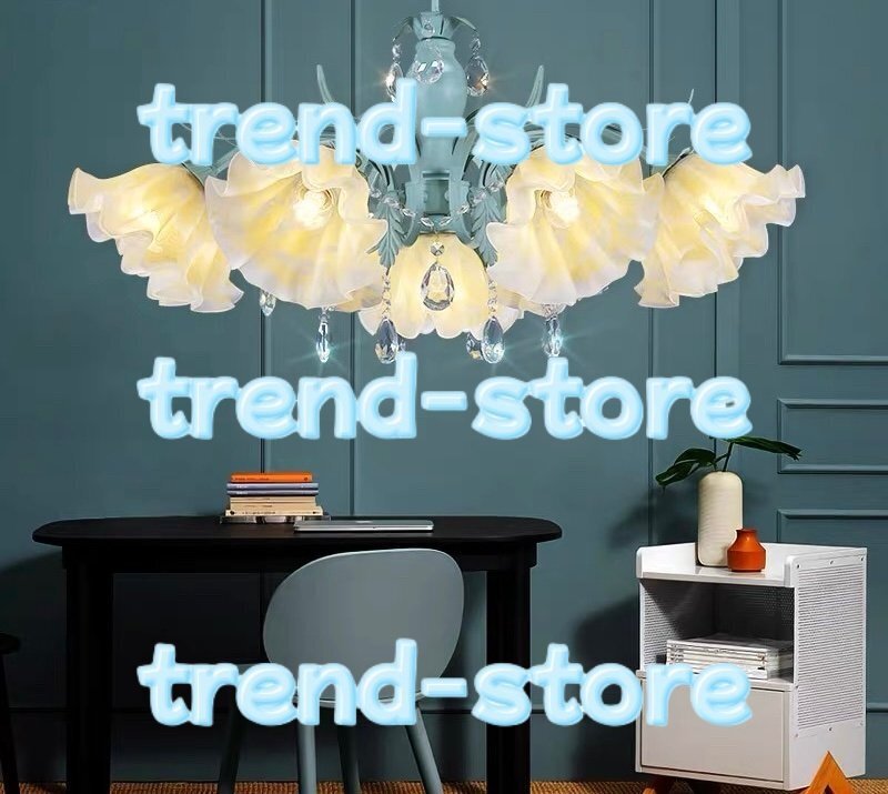 極美品★地中海 LED 対応 7灯ペンダントライト リビング ダイニング 照明 北欧 ファッション ペンダントライト 天井照明拍卖