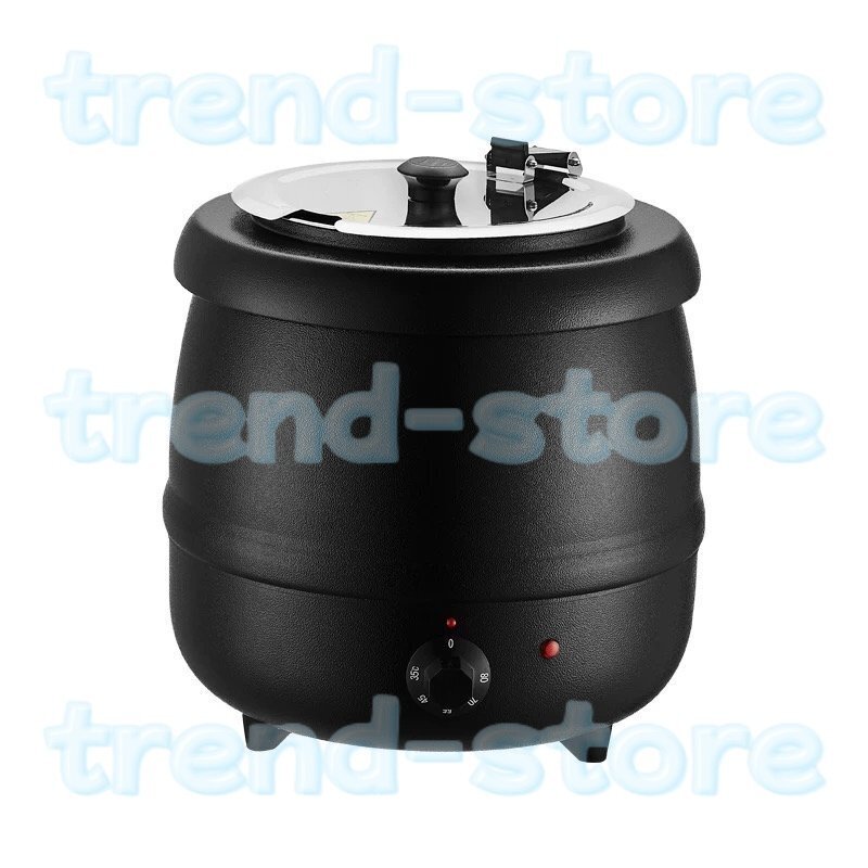 10L食品用スープ釜ウォーマー 業務用 ステンレス鋼 業務用電気式スープウォーマー温度調整と スープジャー スープ保温鍋 U357拍卖