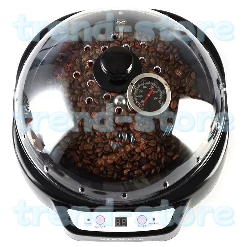 家庭用コーヒーロースターマシンコーヒー豆焙煎機、タイミング機能付き家庭用ベーキングマシン電気温度調節可能 ブラック拍卖