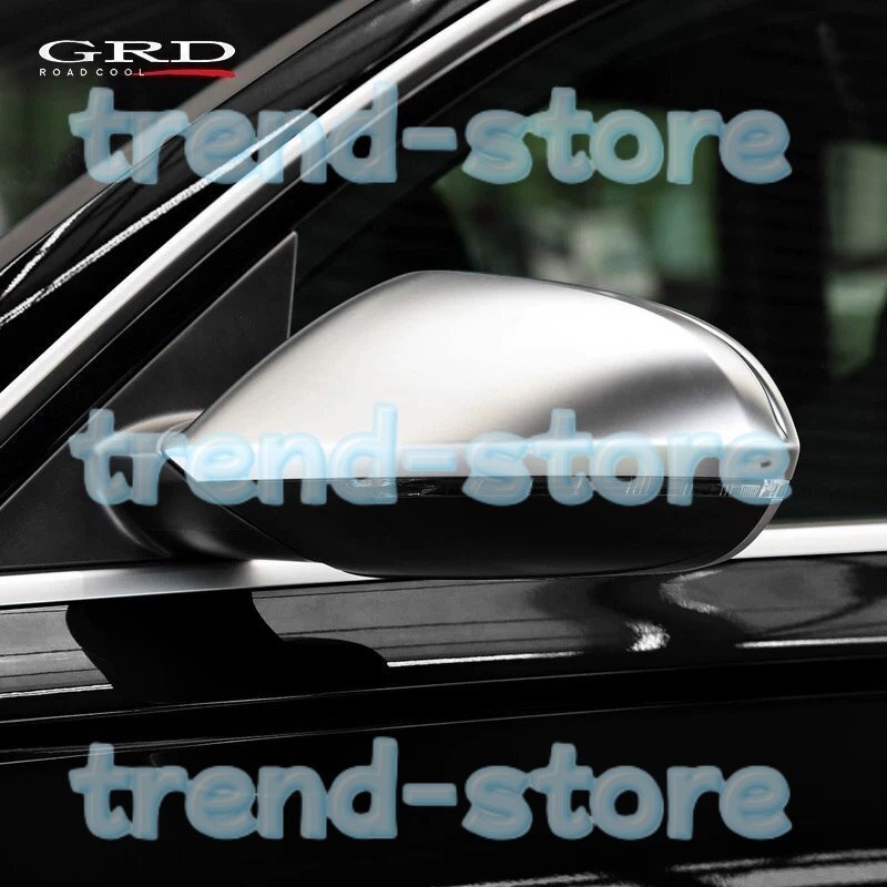 ミラーカバー 外装 高品質 アウディA6 C7 S6 RS6 2013 + マットクローム シルバー バックミラーカバー 保護キャップ拍卖