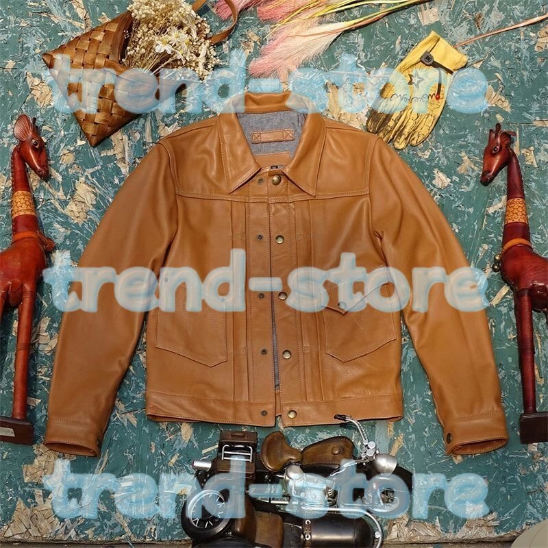 メンズ 革ジャン イタリア レザージャケット 最上級 牛革 ライダース バイクウエア オートバイ ブルゾン 本革 XL~3XL拍卖