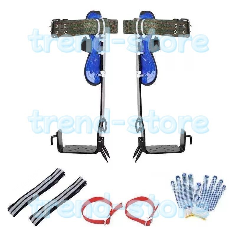 木登り靴 木登り器 木登り道具 登山 安全ベルト 登山木の靴ツリークライミングツール 使用簡単狩猟観察 登山などに適用/2本の爪拍卖