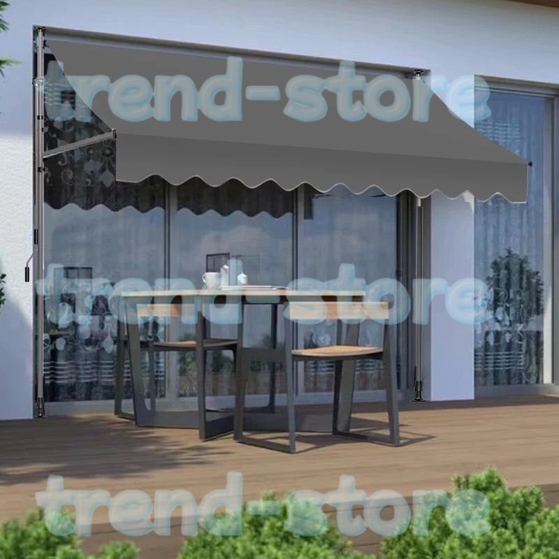 ーニングテント 幅250cm オーニング・シェード 日よけ2.15M-3.1M高さの調節が可能 巻き取り式 サンシェード オーニング ひさし 紫外線S975拍卖