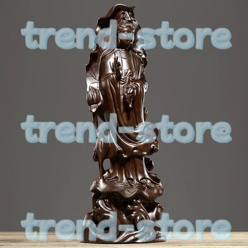 超特大 観音菩薩 菩薩 木彫 置物 仏像 彫刻 開運 古美術拍卖