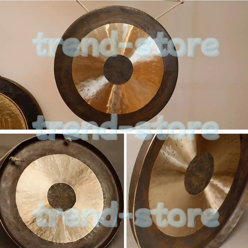 銅鑼 銅ゴング 伝統の銅ら ドラ 銅ら 40cm 職人手作り製作アラームドラ 音色が純粋 音大きい 2kg ドラ棚なし拍卖