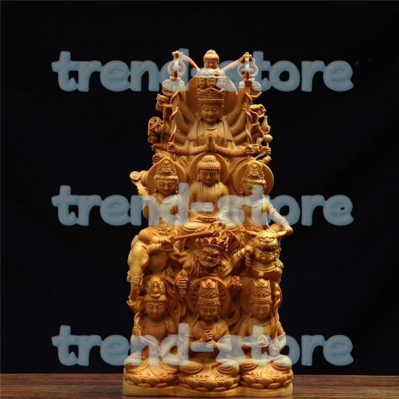 十二支守り本尊 八仏 千手観音菩薩 勢至菩薩 虚空蔵菩薩 文殊菩薩 普賢菩薩 不動明王 阿弥陀如来 大日如来木彫仏教 仏教美術品拍卖