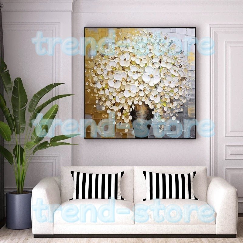 人気美品★純粋な手描きの絵画 花 応接間掛画 玄関飾り 廊下壁画拍卖