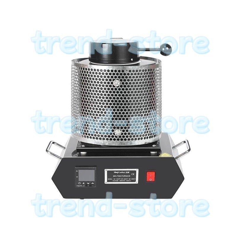 デジタル金属溶融炉 2kg 自動電気溶解炉 2102°F デジタル自動溶解炉(るつぼトング付き)電気溶解炉 1750W拍卖