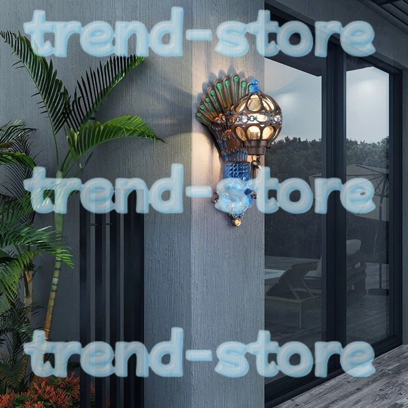 オシャレ/壁掛けライト/玄関/照明アンティーク風/防水/ポーチ・ガーデン・ブラケットライト孔雀/屋外/レトロ拍卖