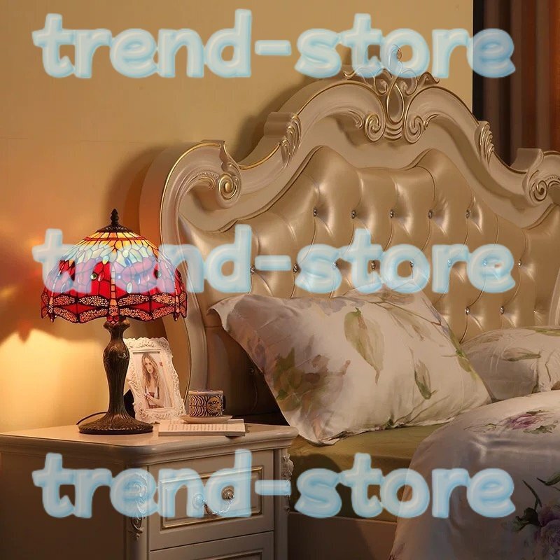 テーブルスタンド ステンドランプ ステンドグラス 花柄 レトロな雰囲気 ティファニー ランプ 照明 室内装飾拍卖