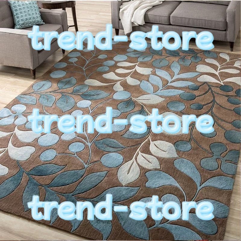 極美品★ 北欧軽量贅沢フル舗装シンプル金枝玉葉カーペットマット160*230CM拍卖