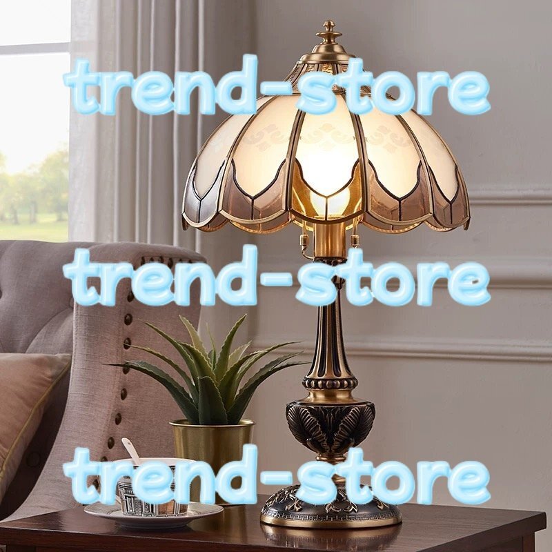 品質保証☆大人気◆デスクライト照明 銅製 卓上ステンド ランプ アメリカン レトロ 照明 リビングルーム拍卖