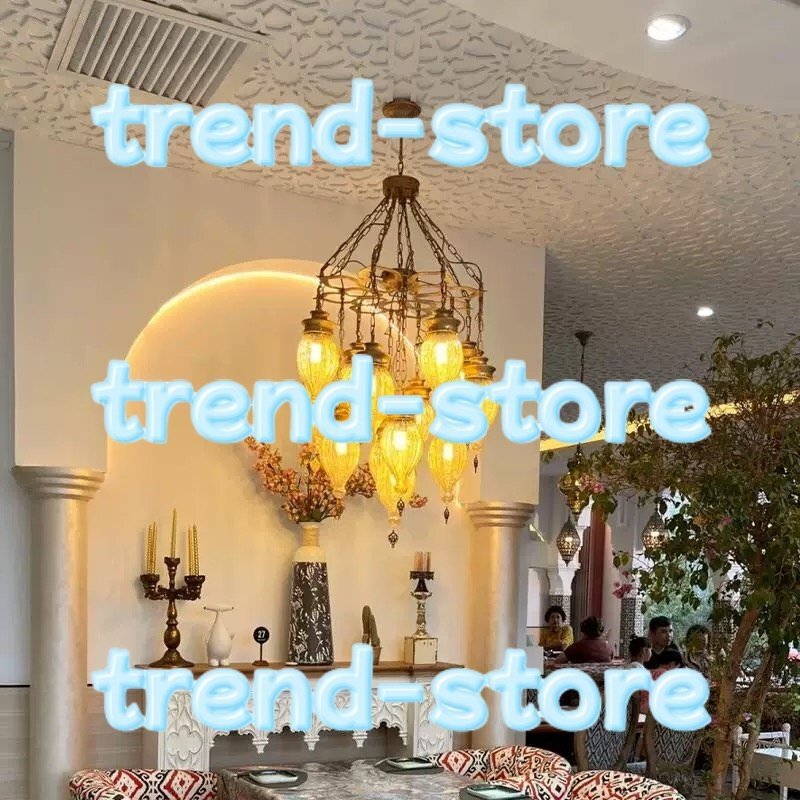 9灯 吊り下げ照明 チェーン長さ調節可能 タイ式 リビング ホテル タイ式のお店 レストラン拍卖