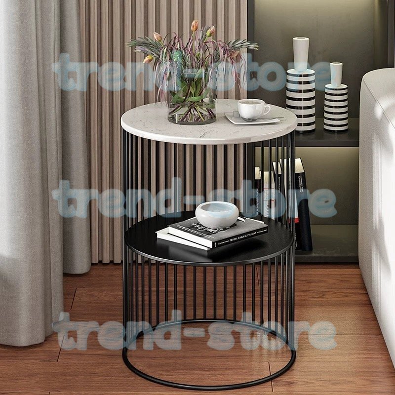 サイドテーブル 大理石 テーブル おしゃれ ゴールド 大理石調 ベッドサイドテーブル 玄関 アイアン アンティーク風 白 お洒落ゴールド拍卖