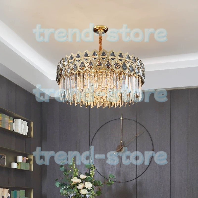 超人気室 ペンダントライト シーリングライト 水晶 洋風照明 シャンデリア 北欧デザイン 天井照明 幅60cm 高級拍卖