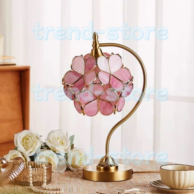 ステンドグラス 桜 ティファニーランプ ステンドグラスランプ インテリア 贈り物 雰囲気 癒し ステンドグラス ロマンチック拍卖