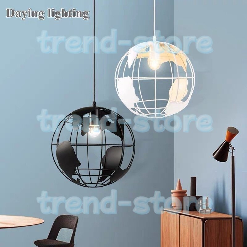 ヴィンテージ産業シャンデリアダイニングルームリビングルームバーカフェ天井シャンデリアワールドグローブシャンデリア照明拍卖