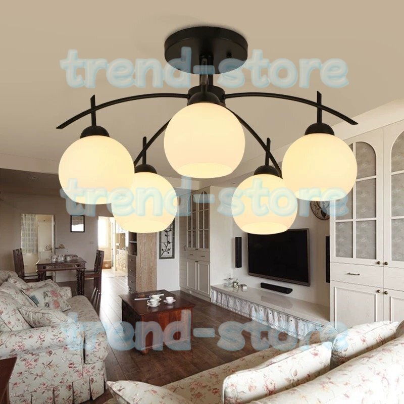 シャンデリア 北欧 ミッドセンチュリー ランプ 照明 ライト シーリングライト 5灯拍卖