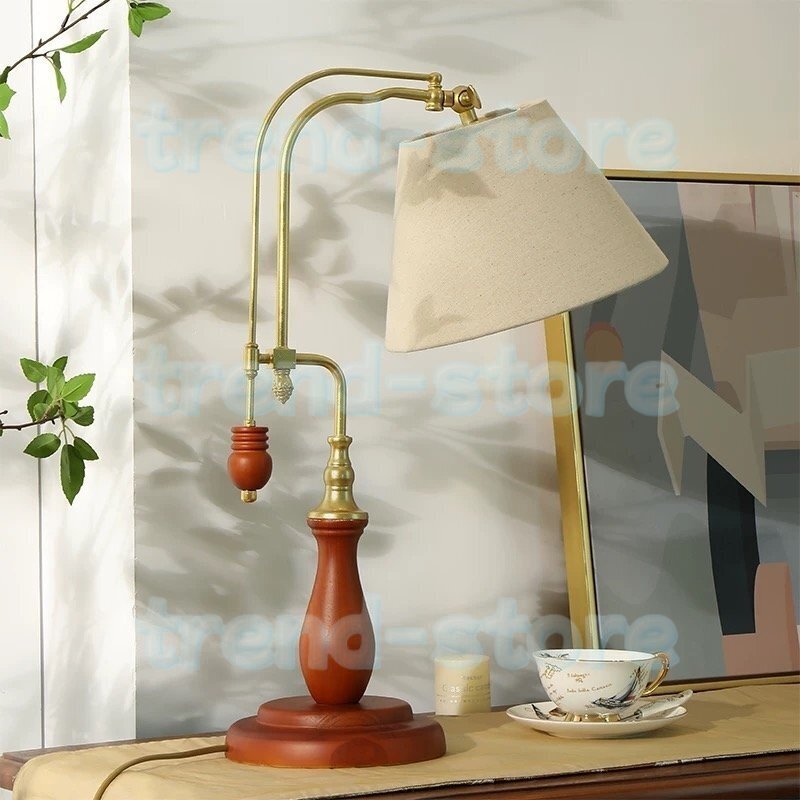 ヨーロピアンスタイルテーブルランプ 寝室用ランプ ベッドサイドランプ レトロ風 しゃれ アンティーク 照明拍卖