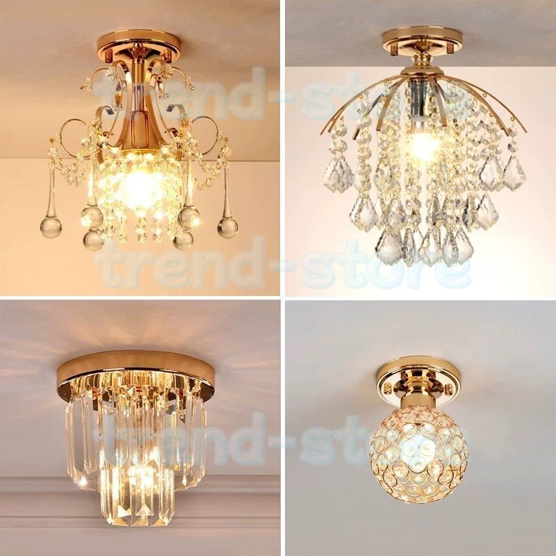 ★豪華なクリスタルフロアランプシャンデリアライト LEDランプ天井照明器具拍卖