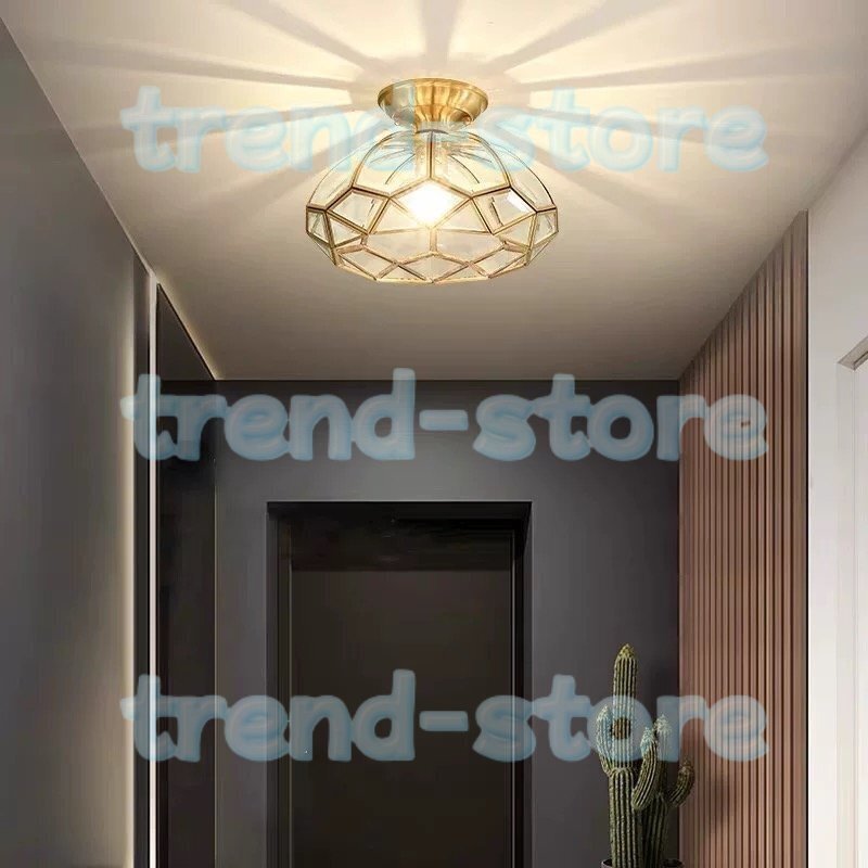 銅製シーリングライト 通路シーリングライト 廊下シーリングライト 玄関シーリングライト 工芸品拍卖