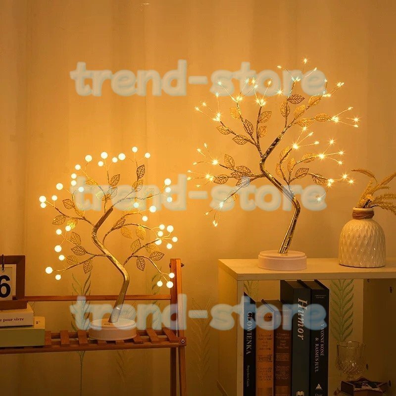 テーブルランプ 間接照明 ランプ インテリア ベッドサイドランプ ツリーライト ナイトライト ルームライト拍卖