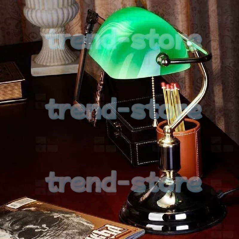 バンカーズランプ デスクライト テーブルランプ 照明 デスクランプ 緑拍卖