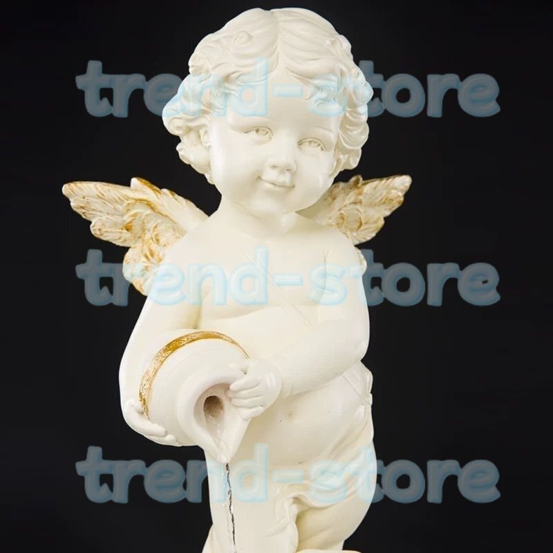 ラッキー 天使の卓上の噴水ラッキーデスクトップの噴水の風景創造的な卓上の滝ウォータースケープギフト家の装飾 リラクゼーション拍卖