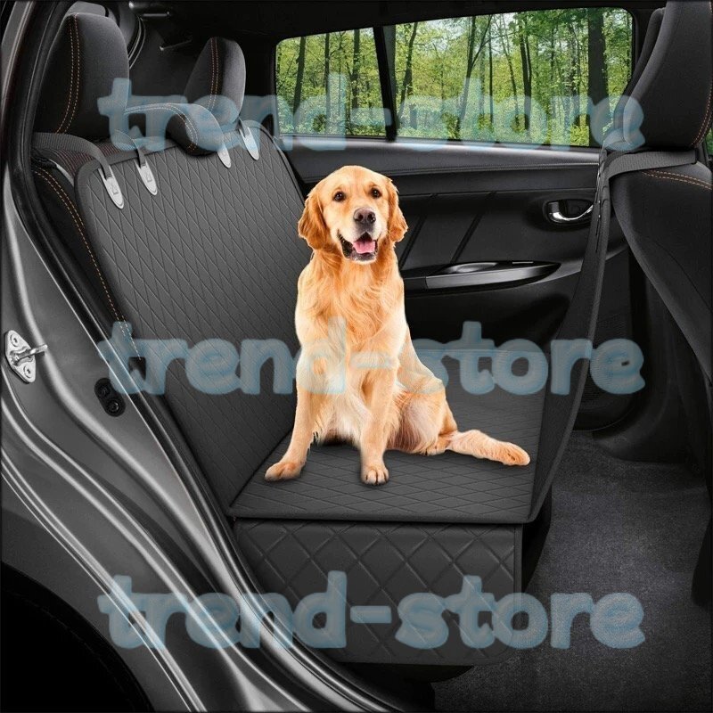 カーシート ペット用品 犬用 猫用 ペットグッズ 黒 車用品 ドライブ用品 マット 汚れ防止 防水 傷防止 後部座席 シンプル 便利 お出かけ拍卖