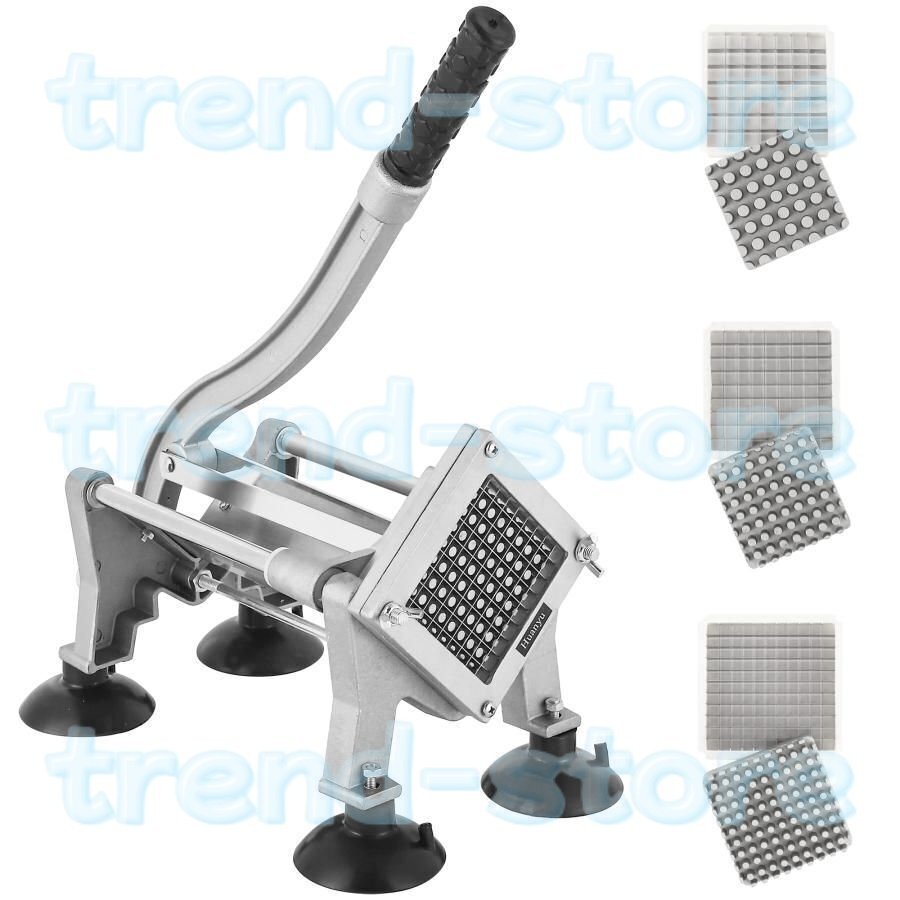 ポテトカッター 手動式 野菜カッター 業務用 8/10/12mm3種ブレード ステンレス製 じゃがいも/にんじん/キュウリ 家庭用拍卖