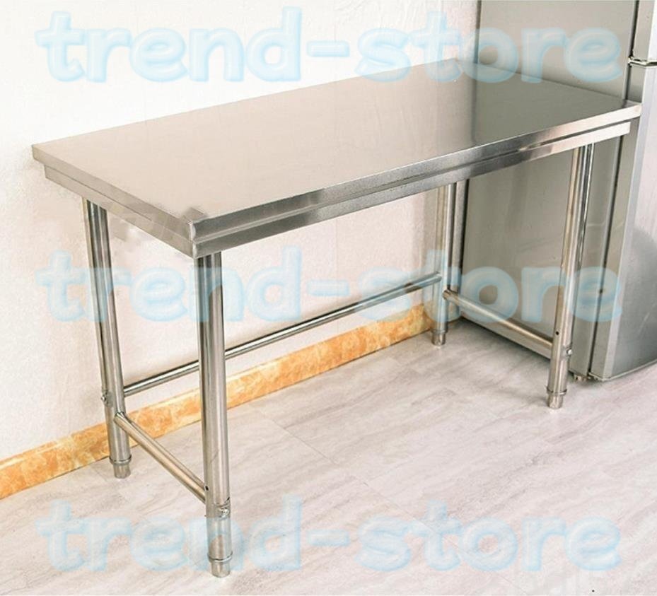 強くお勧め★ ワークテーブル デスク 作業台 120cm アジャスター フルステンレス 未使用 U81拍卖