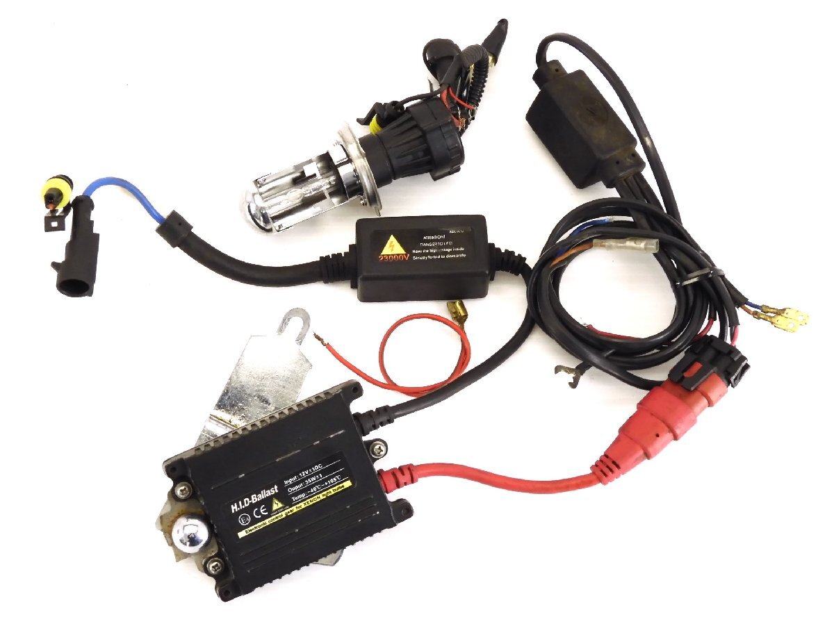 60【評価A】 VT250 SPADA スパーダ MC20 実動 社外 汎用 HID ヘッドライト バルブ 2灯 セット 点灯動画有 XENON BULB H4 Hi/Lo拍卖