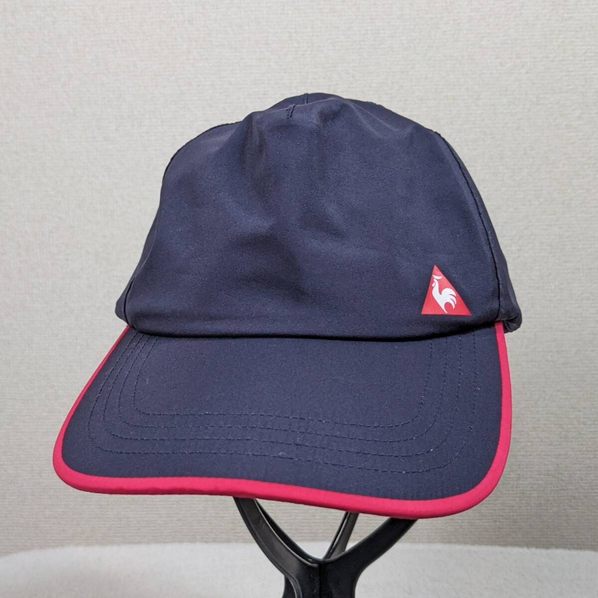 【ルコック】帽子 ゴルフ キャップ ネイビー レディース F ワンポイント 薄手 自宅洗濯可能 Y2K テニス 登山 キャンプ拍卖