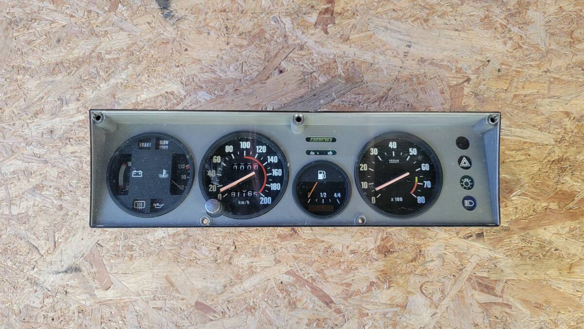 フィアット X1-9 中古メーターアッセン 実働取り外し後、長期保管品拍卖