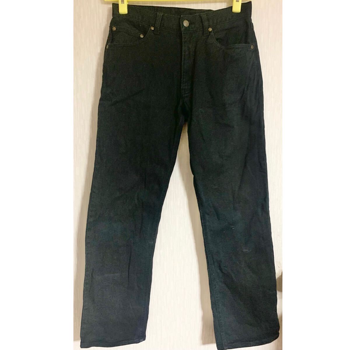 匿名配送 チノパンツ 男女兼用 黒 無地 ブラック コットン長ズボン 綿ボトムス ユニセックス拍卖