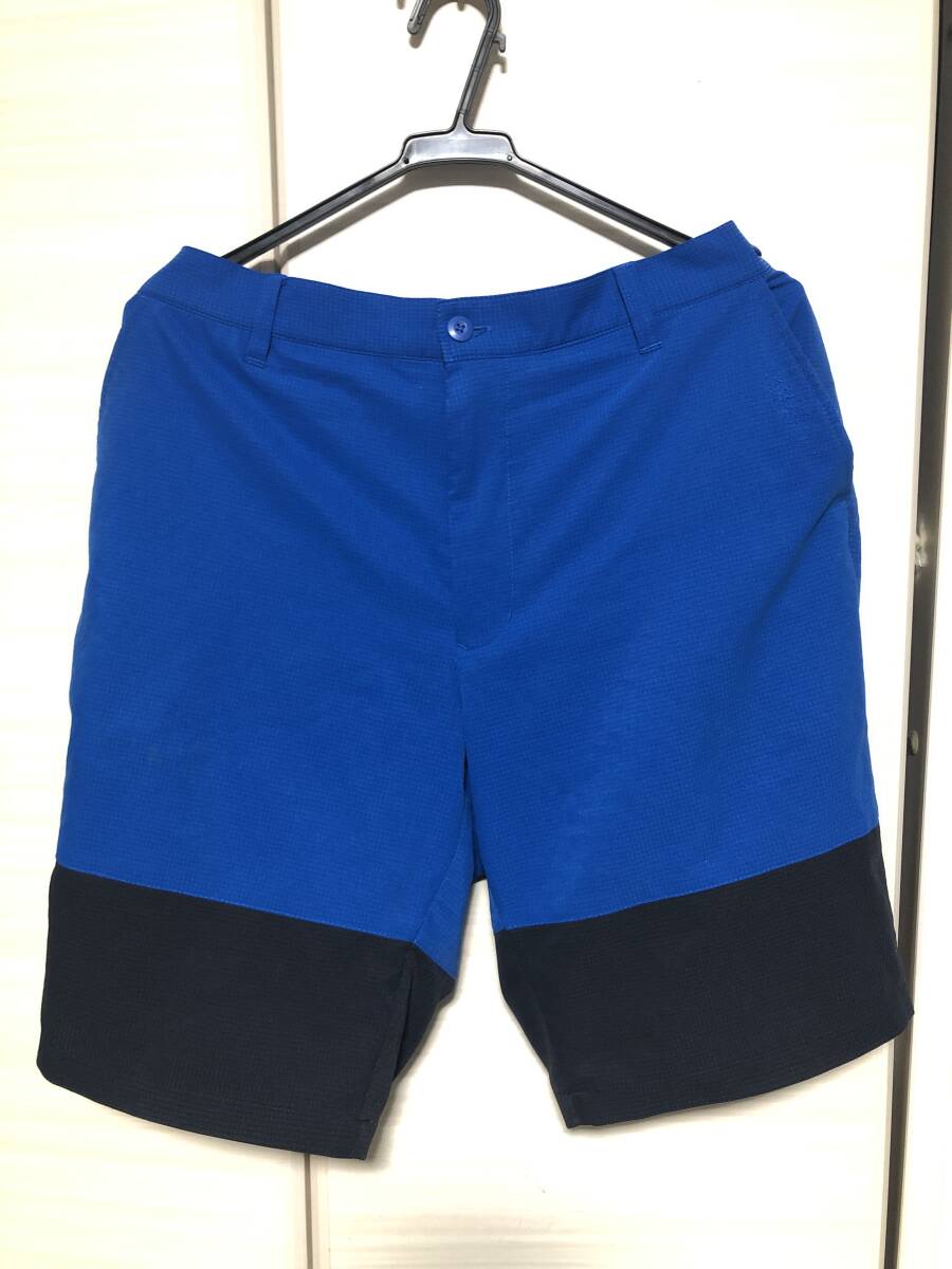 kasco キャスコ ゴルフパンツ ショートパンツ 青 LLサイズ (used)~GOLF、練習、スポーツ、カジュアル、伸縮、ジム、トレーニング~ 拍卖