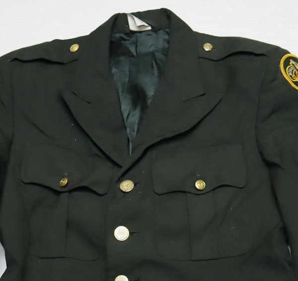 MJ42米軍実物USMCアメリカ古着ミリタリージャケット制服ユニホーム緑系ARMY海兵隊DSCPパッチ付き40オールド&レトロスタイル拍卖