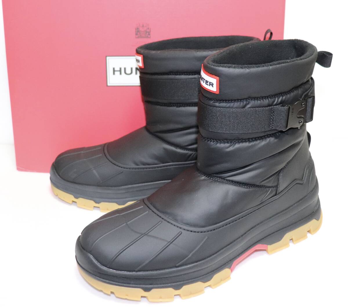 定価29700 新品 本物 HUNTER メンズ イントレピッド バックル ショート スノーブーツ MFS1000NYR UK10 US11 EU44 JP29 ハンター FS4拍卖