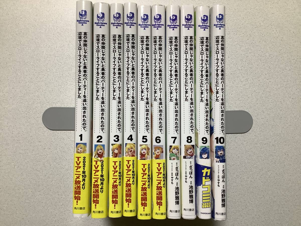 【極美品】真の仲間じゃないと勇者のパーティーを追い出されたので、辺境でスローライフすることにしました 1~10巻 セット 異世界 転生拍卖