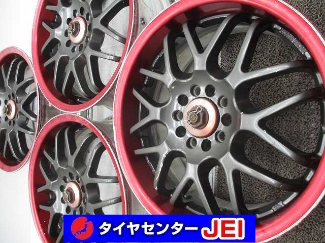 16インチ レーシングスパルコ 7J+51 100 ナット付属 中古アルミホイール【4本セット】送料無料(A16-5180)拍卖