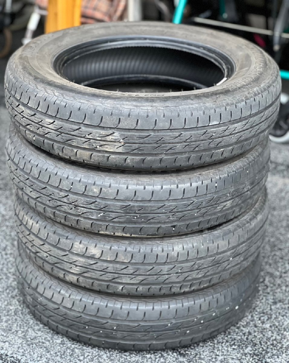 ★ ブリヂストン NEXTRY ネクストリー 145/80R13 2018年製 13インチタイヤ 8分山 4本セット 札幌 丘 T-1713拍卖