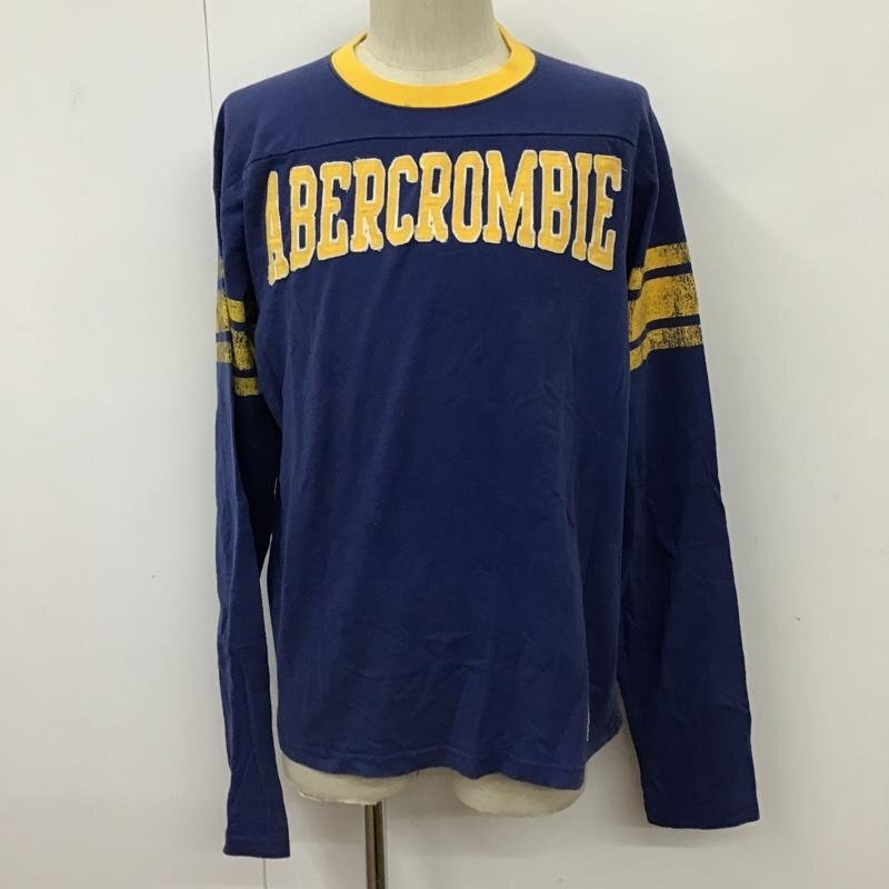 ABERCROMBIE&FITCH L アバクロンビーアンドフィッチ Tシャツ 長袖 クルーネック T Shirt 青 / ブルー / X 黄 / イエロー / 10092920拍卖