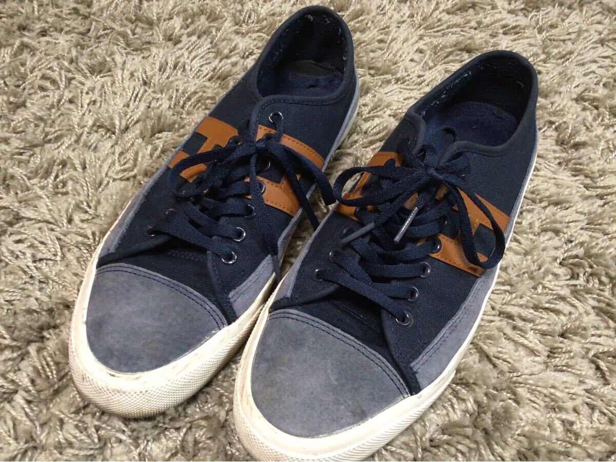 ハフ HUF スニーカー ネイビー 紺 8.5 7.5 26.5 41 中古拍卖