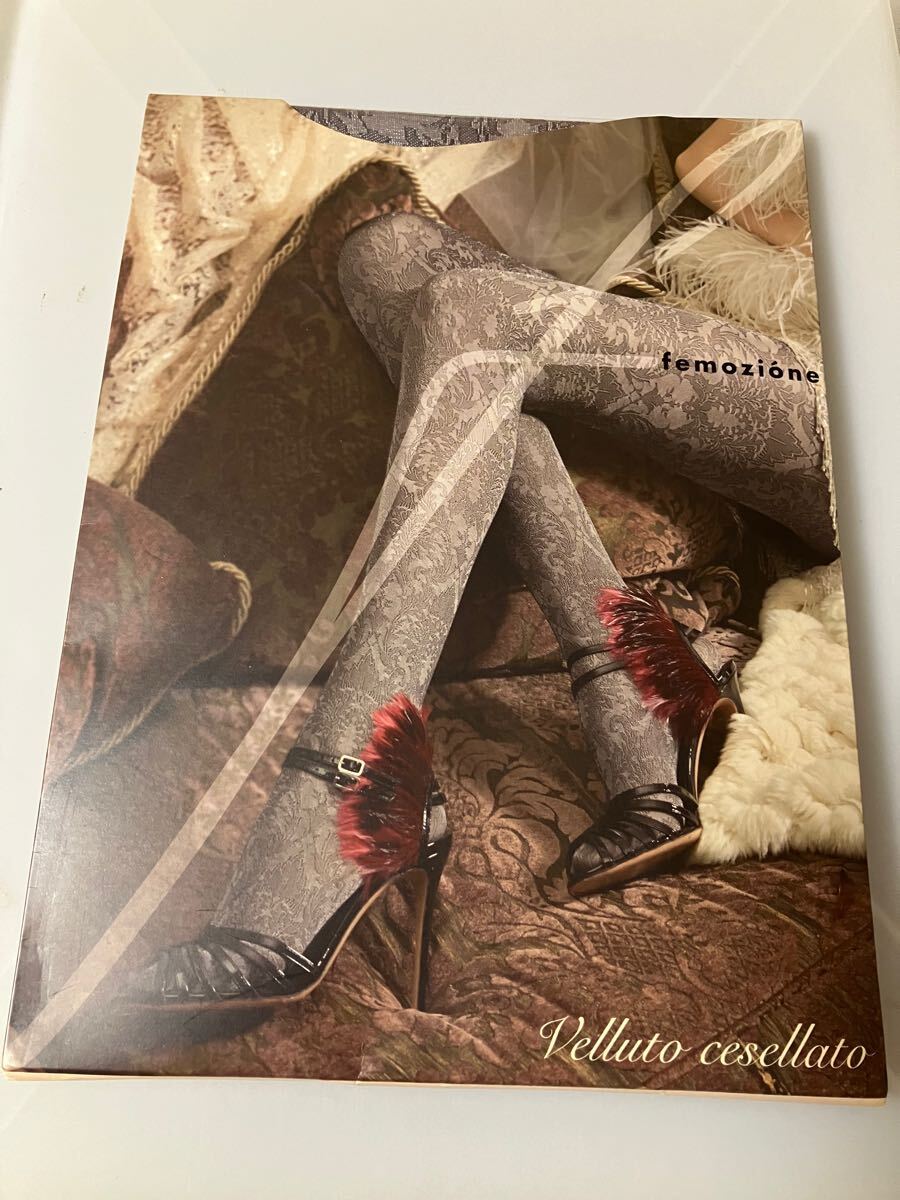 【送料無料】fukuske femozione collection line panty stocking ベッルートチェゼッラート オーベルジン パンティストッキング 福助 柄 拍卖