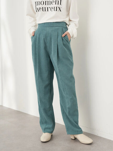 大きめ コーディロイワイドパンツ アースミュージックエコロジー 未使用拍卖